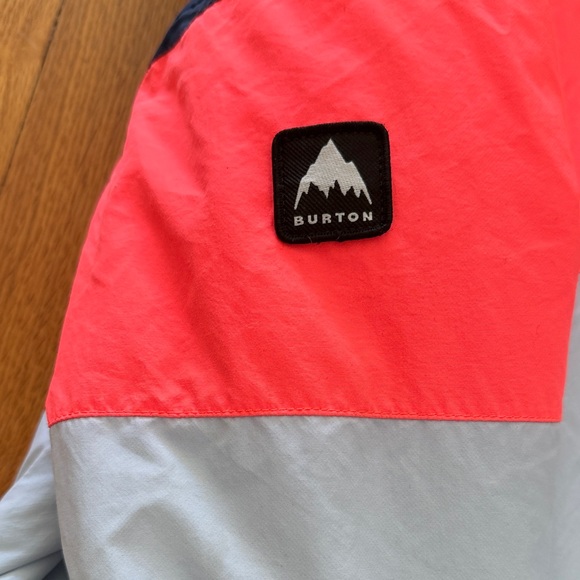 Burton sz 6/7 Kids Tri-Tone Puffer Jacket - Navy, Coral, and White great cond - Picture 5 of 5